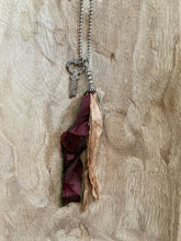 Load image into Gallery viewer, Vintage key and silk tassel necklace
