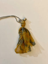 Load image into Gallery viewer, Vintage key and silk tassel necklace
