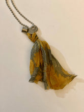 Load image into Gallery viewer, Vintage key and silk tassel necklace
