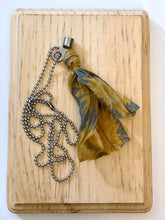 Load image into Gallery viewer, Vintage key and silk tassel necklace
