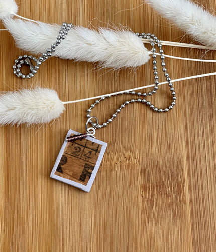 Vintage ruler necklace