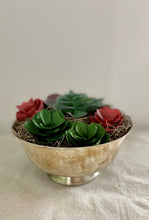 Load image into Gallery viewer, Vintage Silver Reed and Barton 1120 Bowl with Succulent Garden
