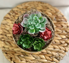 Load image into Gallery viewer, Vintage Silver Reed and Barton 1120 Bowl with Succulent Garden
