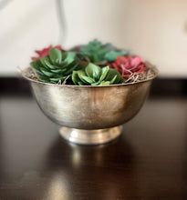 Load image into Gallery viewer, Vintage Silver Reed and Barton 1120 Bowl with Succulent Garden
