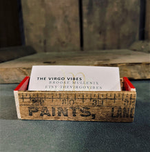 Load image into Gallery viewer, Vintage Yard Stick Business Card Holder

