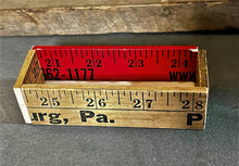 Load image into Gallery viewer, Vintage Yard Stick Business Card Holder
