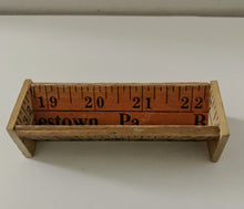 Load image into Gallery viewer, Vintage Yard Stick Business Card Holder

