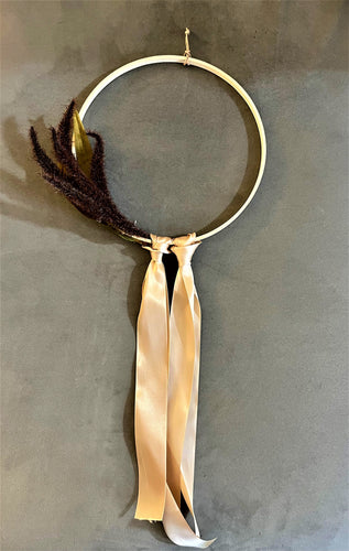 Wood Hoop Fall Hoop Wreath