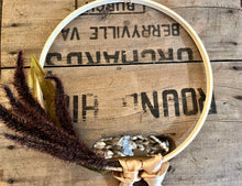 Load image into Gallery viewer, Wood Hoop Fall Hoop Wreath
