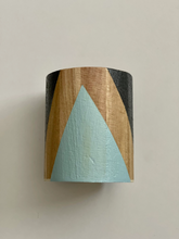 Load image into Gallery viewer, Hand painted square wood pen and pencil holder.
