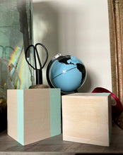 Load image into Gallery viewer, Hand painted square wood pen and pencil cup.
