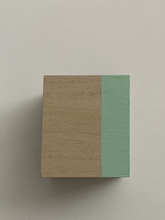 Load image into Gallery viewer, Hand painted square wood pen and pencil cup.

