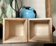 Load image into Gallery viewer, Hand painted square wood pen and pencil holder.
