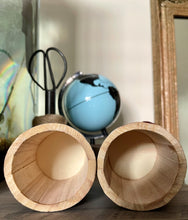 Load image into Gallery viewer, Hand painted square wood pen and pencil holder.
