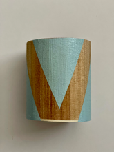 Load image into Gallery viewer, Hand painted square wood pen and pencil holder.
