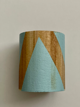 Load image into Gallery viewer, Hand painted square wood pen and pencil holder.
