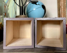 Load image into Gallery viewer, Hand painted square wood pen &amp; pencil cup.
