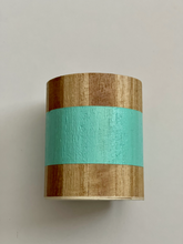 Load image into Gallery viewer, Hand painted square wood pen and pencil holder.
