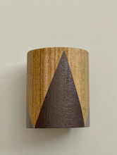 Load image into Gallery viewer, Hand painted square wood pen and pencil holder.
