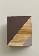 Load image into Gallery viewer, Hand painted square wood pen &amp; pencil cup.
