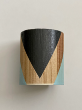 Load image into Gallery viewer, Hand painted square wood pen and pencil holder.
