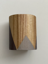 Load image into Gallery viewer, Hand painted square wood pen and pencil holder.
