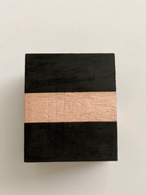 Load image into Gallery viewer, Hand painted square wood pen and pencil holder.
