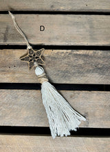 Load image into Gallery viewer, Wooden Star Tassel Christmas Ornament
